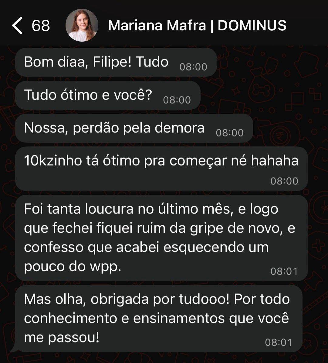 Depoimento da Mariana